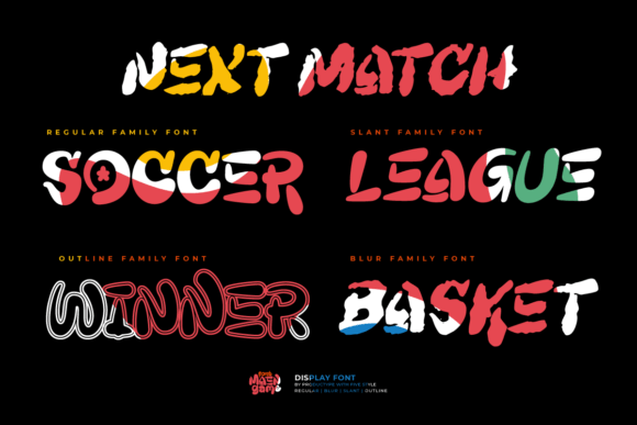 Maengame Font PNG with transparent background - Preview 1