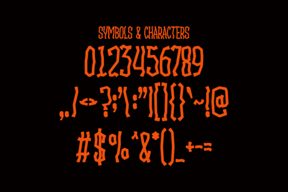 Mangker Font PNG with transparent background - Preview 2