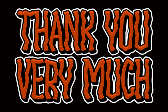 Mangker Font PNG with transparent background - Preview 3