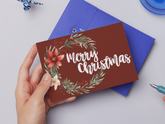 Merry Christmas Card Editable Canva