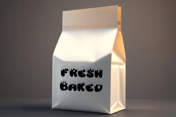 Milky Bingsu Font PNG with transparent background - Preview 3