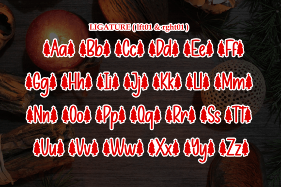 Mystical Christmas Font PNG with transparent background - Preview 6