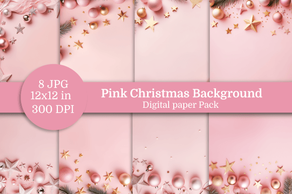 Pink Christmas Background