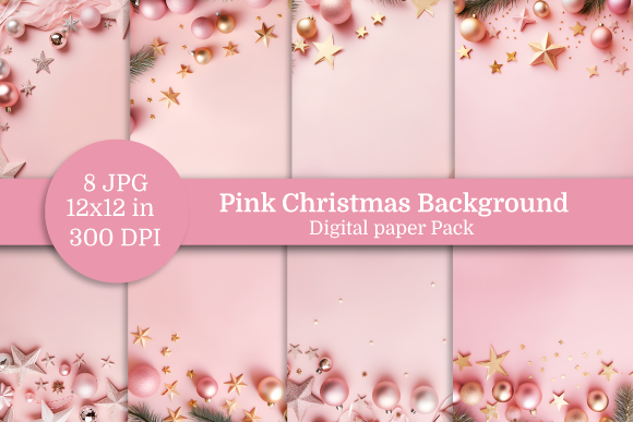 Pink Christmas Background