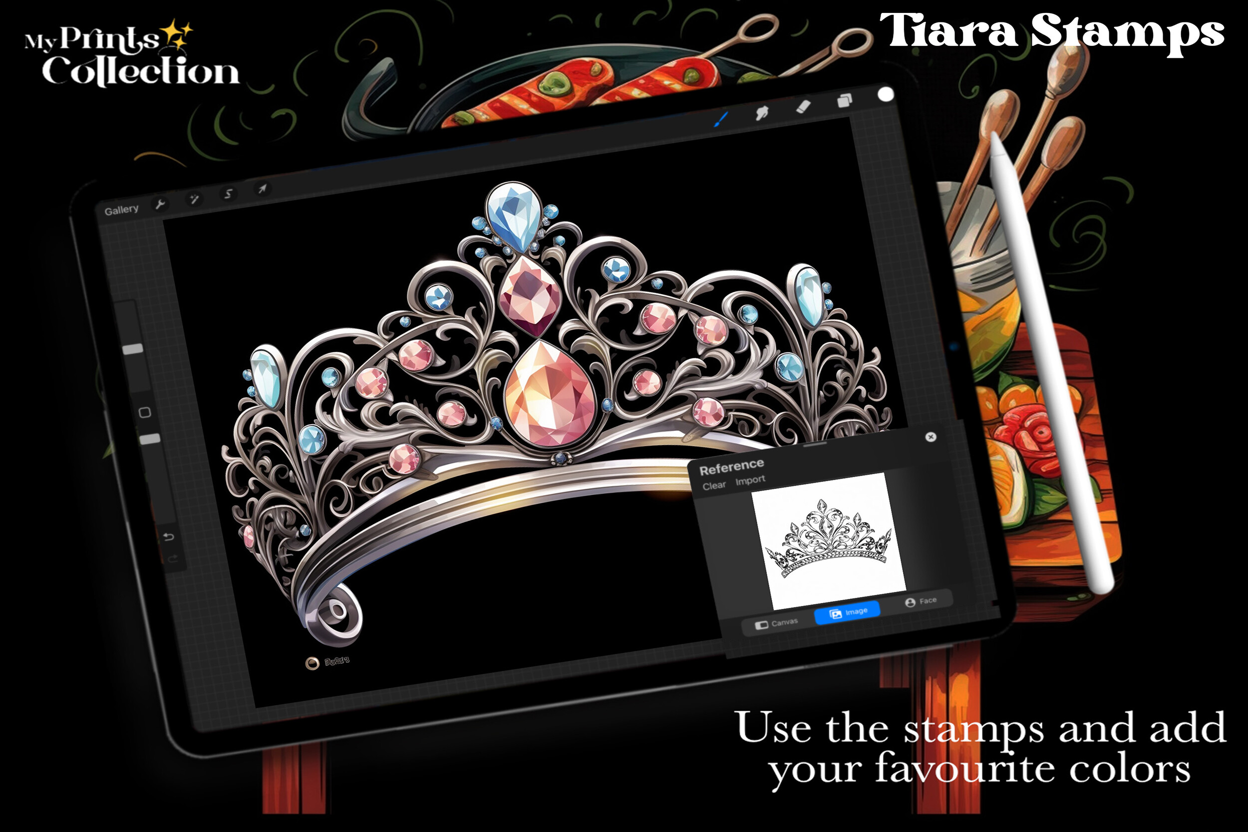 100+ Procreate Tiara Stamps - photo 4