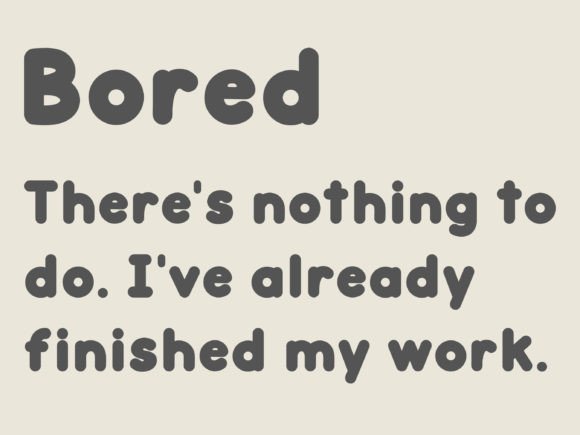 Bored Font - Preview 1