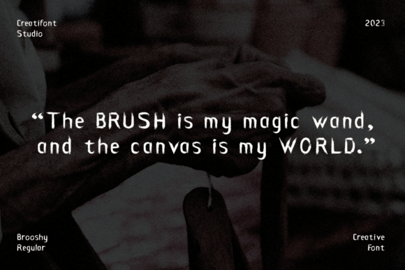 Brooshy Font - Preview 2