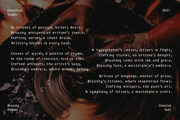 Brooshy Font - Preview 5
