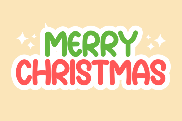 Christmas Fontero Font PNG with transparent background - Preview 1