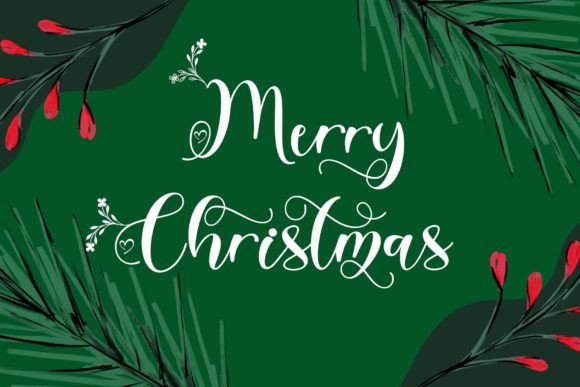 Christmas Garden Font - Preview 1