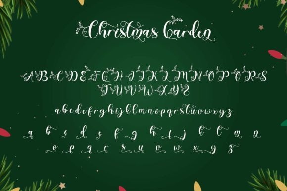 Christmas Garden Font - Preview 4