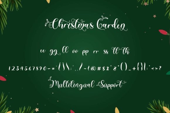 Christmas Garden Font - Preview 5