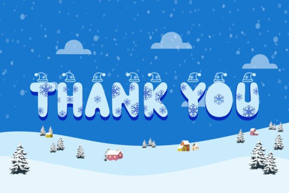 Christmas Snow Font - Preview 4
