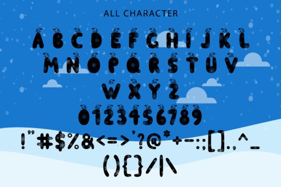 Christmas Snow Font - Preview 5