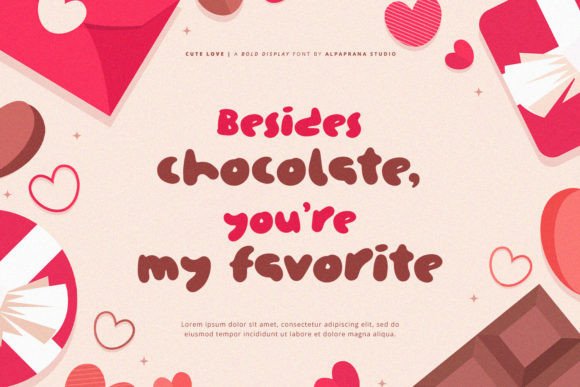 Cute Love Font - Preview 5