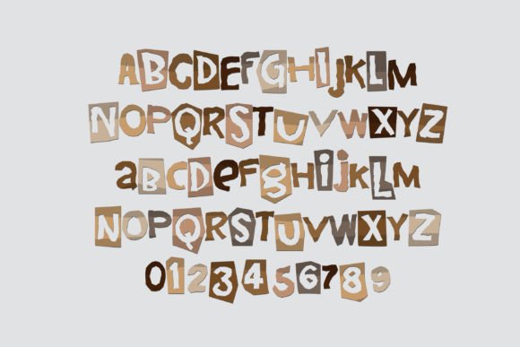 Gratitude Cut Outs Font - Preview 2