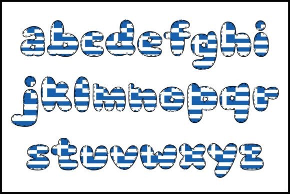 Greece Font PNG with transparent background - Preview 2
