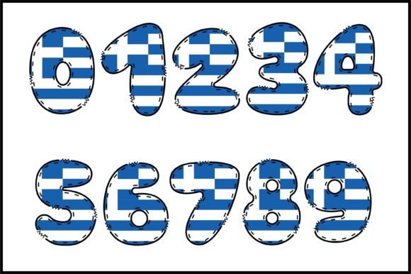 Greece Font PNG with transparent background - Preview 3
