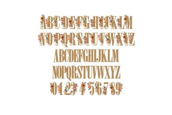 Hello Thanksgiving Font PNG with transparent background - Preview 1