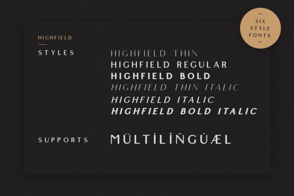 Highfield Font font preview - 6