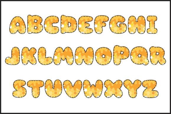 Honey Melt Font PNG with transparent background - Preview 1
