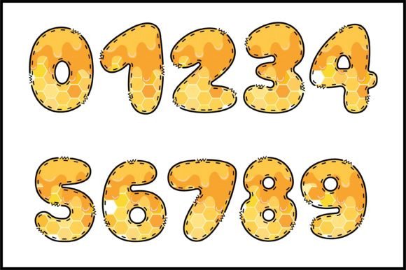 Honey Melt Font PNG with transparent background - Preview 3