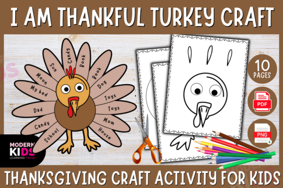 I Am Thankful Turkey Craft