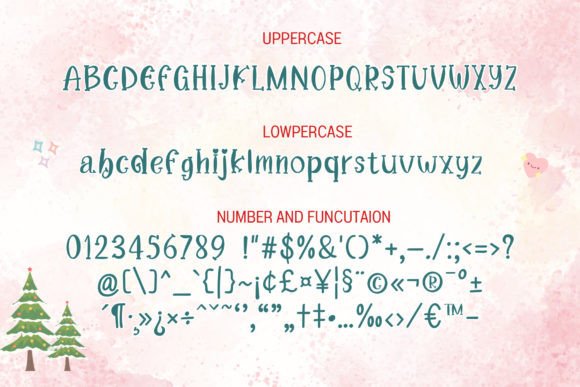 Marry Christmas Font PNG with transparent background - Preview 3