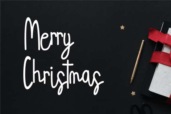 Marker Christmas Font PNG with transparent background - Preview 2