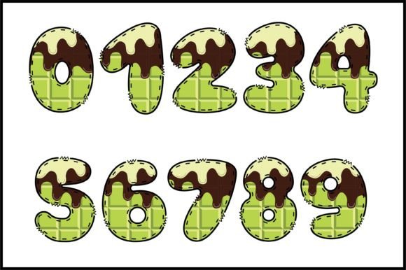 Matcha Melt Font PNG with transparent background - Preview 3