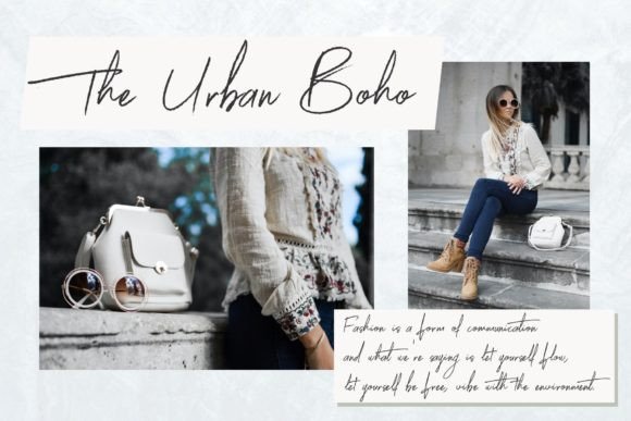 Melrose Font PNG with transparent background - Preview 2