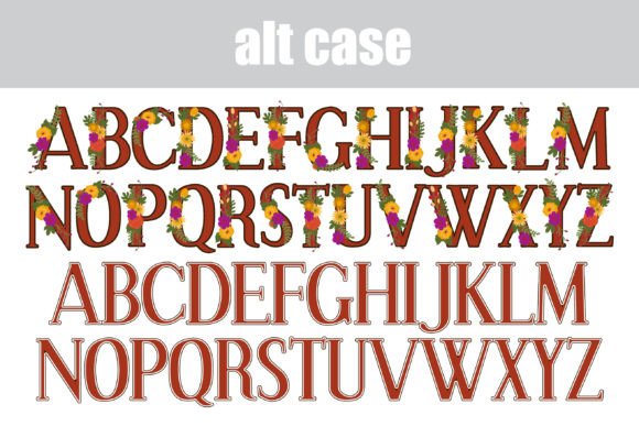 Merry Month of November Font PNG with transparent background - Preview 6