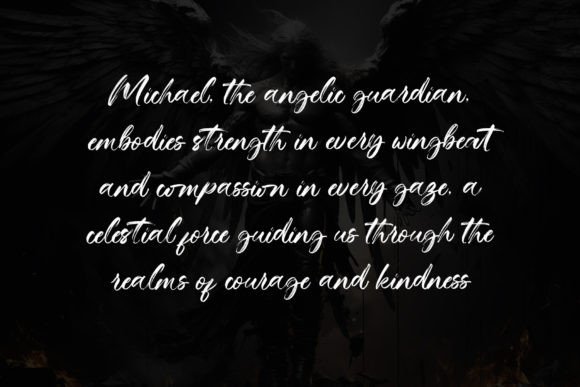 Mikhael Handwritten Font PNG with transparent background - Preview 1