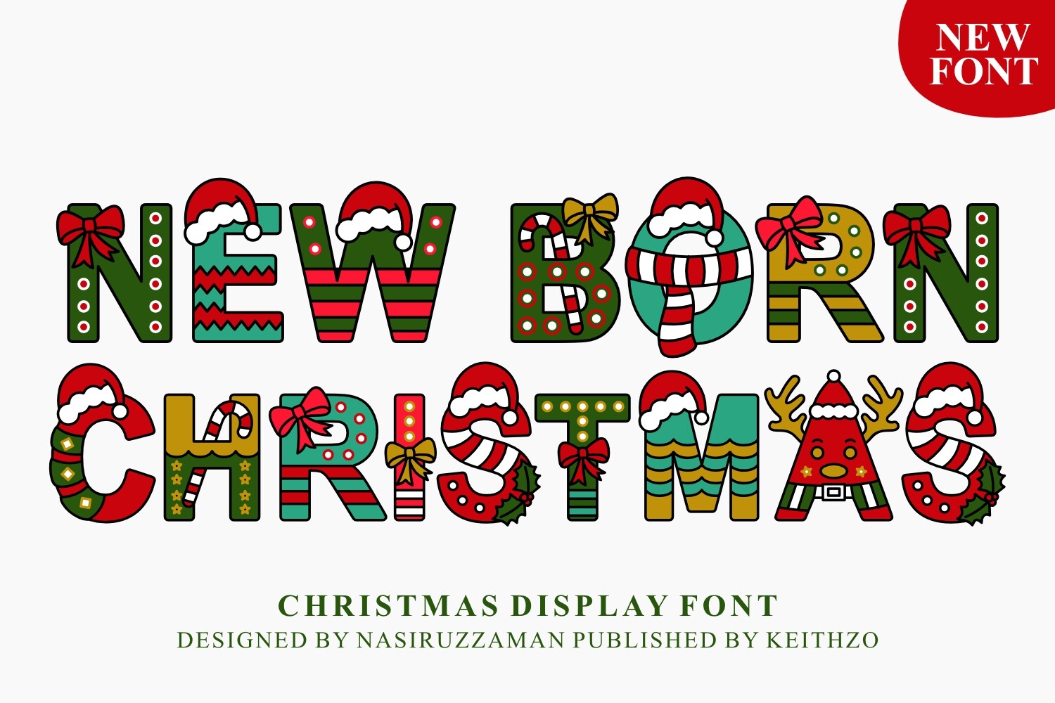 New Born Christmas Font - photo 1