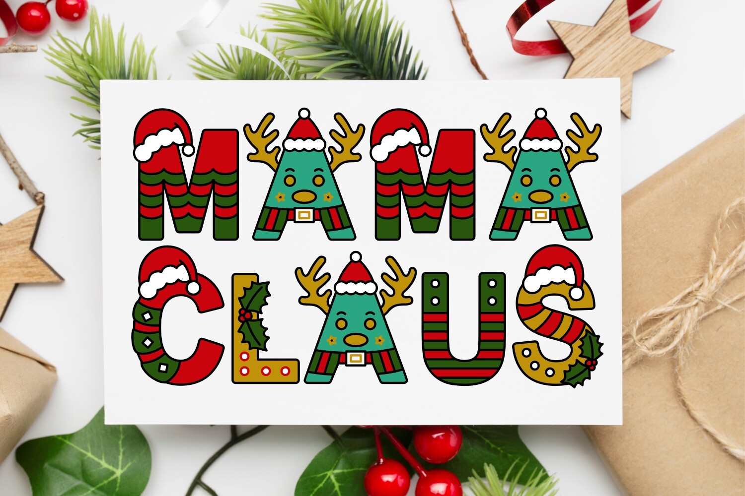 New Born Christmas Font - photo 3