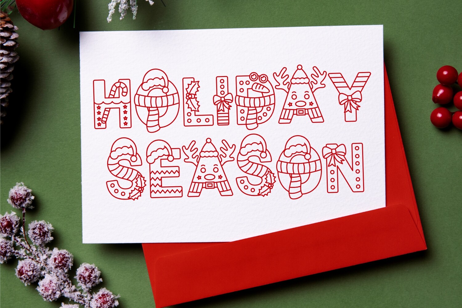 New Born Christmas Font - photo 7
