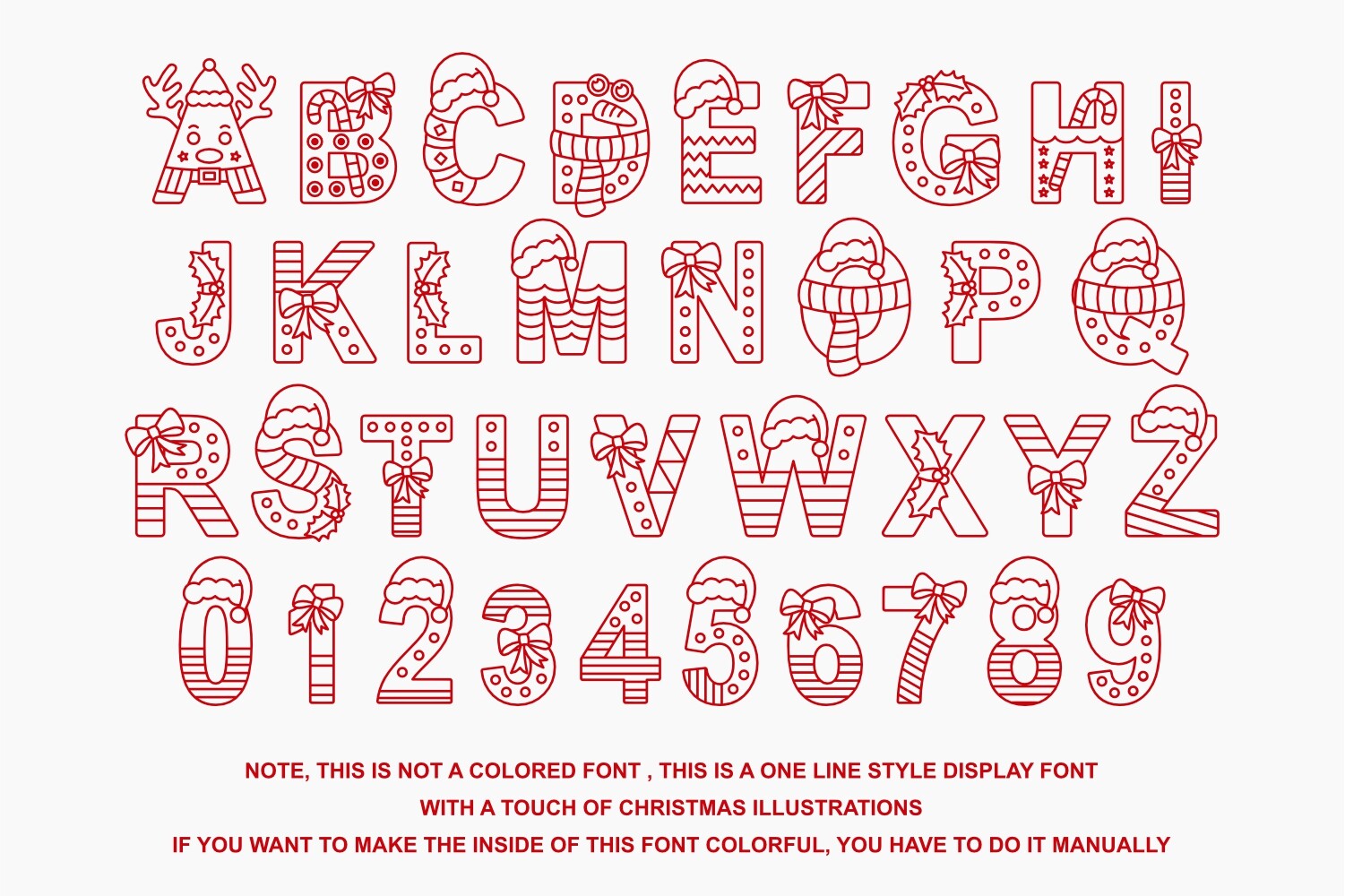 New Born Christmas Font - photo 8