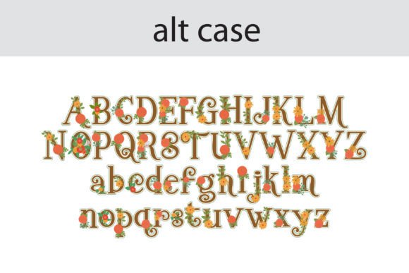 November Mums Font PNG with transparent background - Preview 6