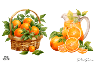 Orange Watercolor Clipart PNG Graphic by Danishgraphics · Creative Fabrica