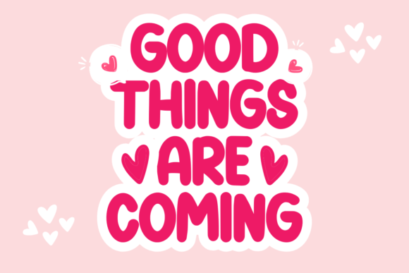 Pocky Font PNG with transparent background - Preview 1