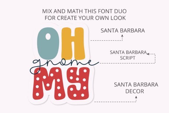 Santa Barbara Font PNG with transparent background - Preview 1