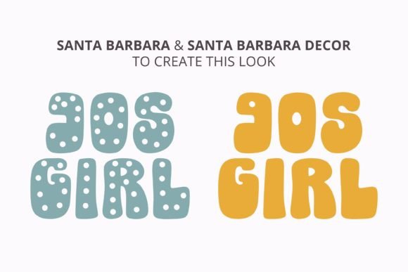 Santa Barbara Font PNG with transparent background - Preview 4