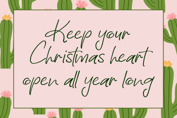 Santa Wonderland Font PNG with transparent background - Preview 1