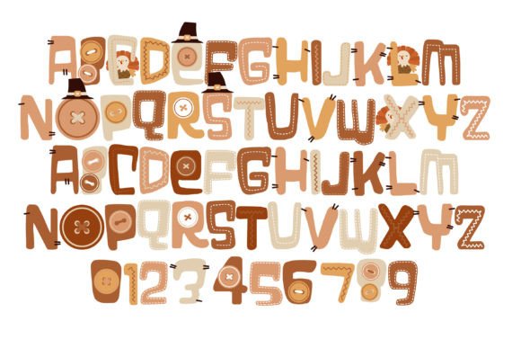 Sew Grateful Font PNG with transparent background - Preview 1