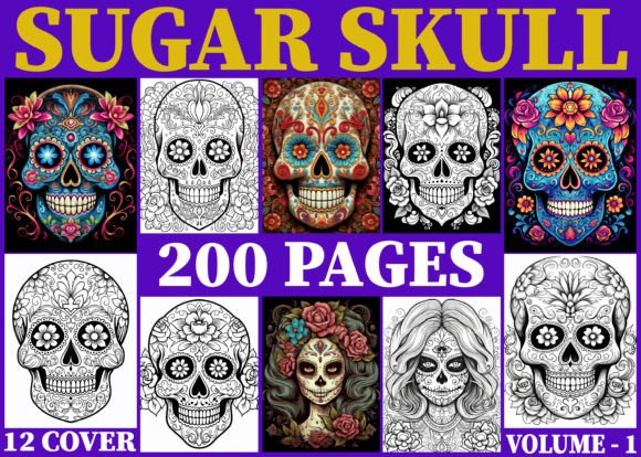 200 Sugar Skull Coloring Pages for Adult