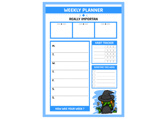 ADHD Planner - Witch Cartoon Theme Pt. 5