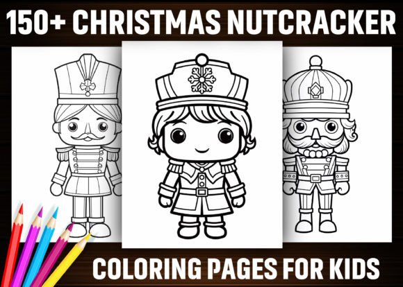 Christmas Nutcracker Coloring Pages KDP