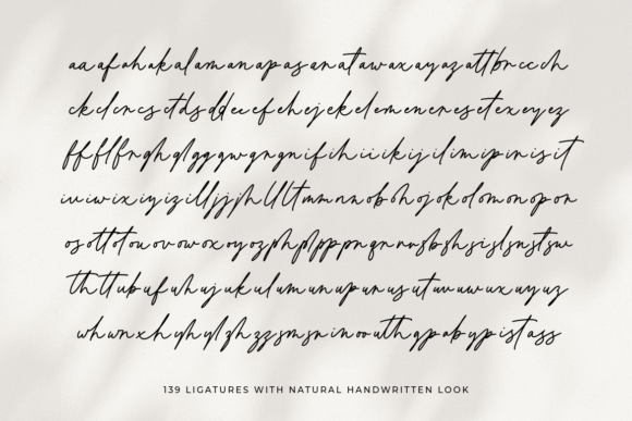 Classy Minimalist Font PNG with transparent background - Preview 1