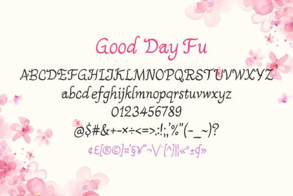 Good Day Fu Font - Preview 1