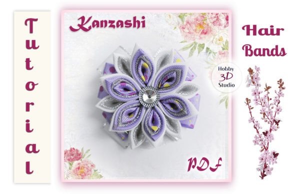 Kanzashi Flower Hair Scrunchie Tutorial